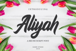 Aliyah Script Font: A Handwritten Typeface for Editorial Design