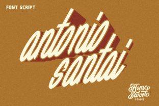 Antonio Santai: A Handwritten Font with Retro Charm for Branding Projects