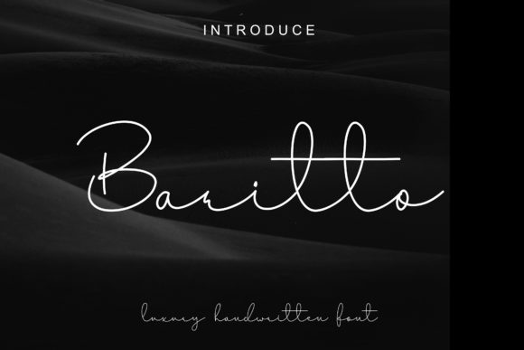 Baritto: A Smart Handwritten Font for Modern Branding