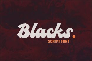 Blacks Font: A Bold Handwritten Typeface for Web Design