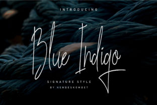 Blue Indigo: A Light Handwritten Font for Authentic Branding Work
