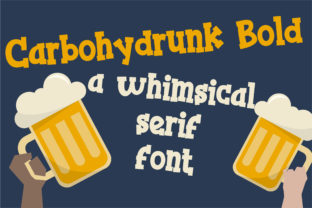 Carbohydrunk Brings Playful Serif Charm to Handmade Products
