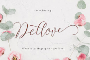 Dellove Font Review: A Handwritten Typeface with Delicate Boldness