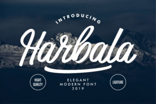 Harbala: A Bold Handwritten Font That Commands Attention in Digital Campaigns