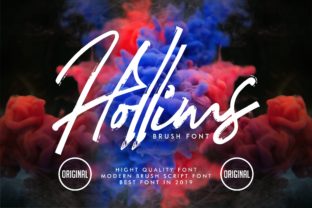 Hollims: A Calligraphy Font Built for Branding Work