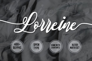 Lorreine: The Playful Script Font That Brings Handmade Products to Life