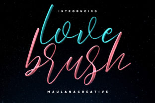 Love Brush: A Handwritten Font That Balances Romance and Boldness