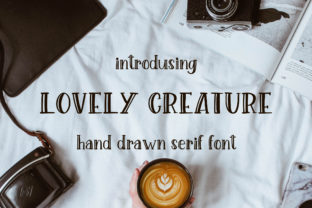 Lovely Creature Font: A Handwritten Typeface for Handmade Products