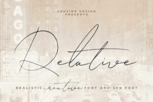 Relative Font: A Light Handwritten Typeface for Modern Makers