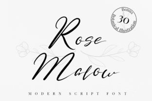 Rose Malow: A Light Handwritten Font That Feels Like a Real Conversation