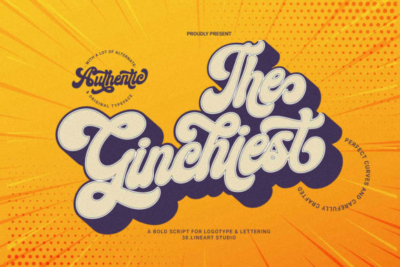 The Ginchiest Font: A Bold Handwritten Script for Branding